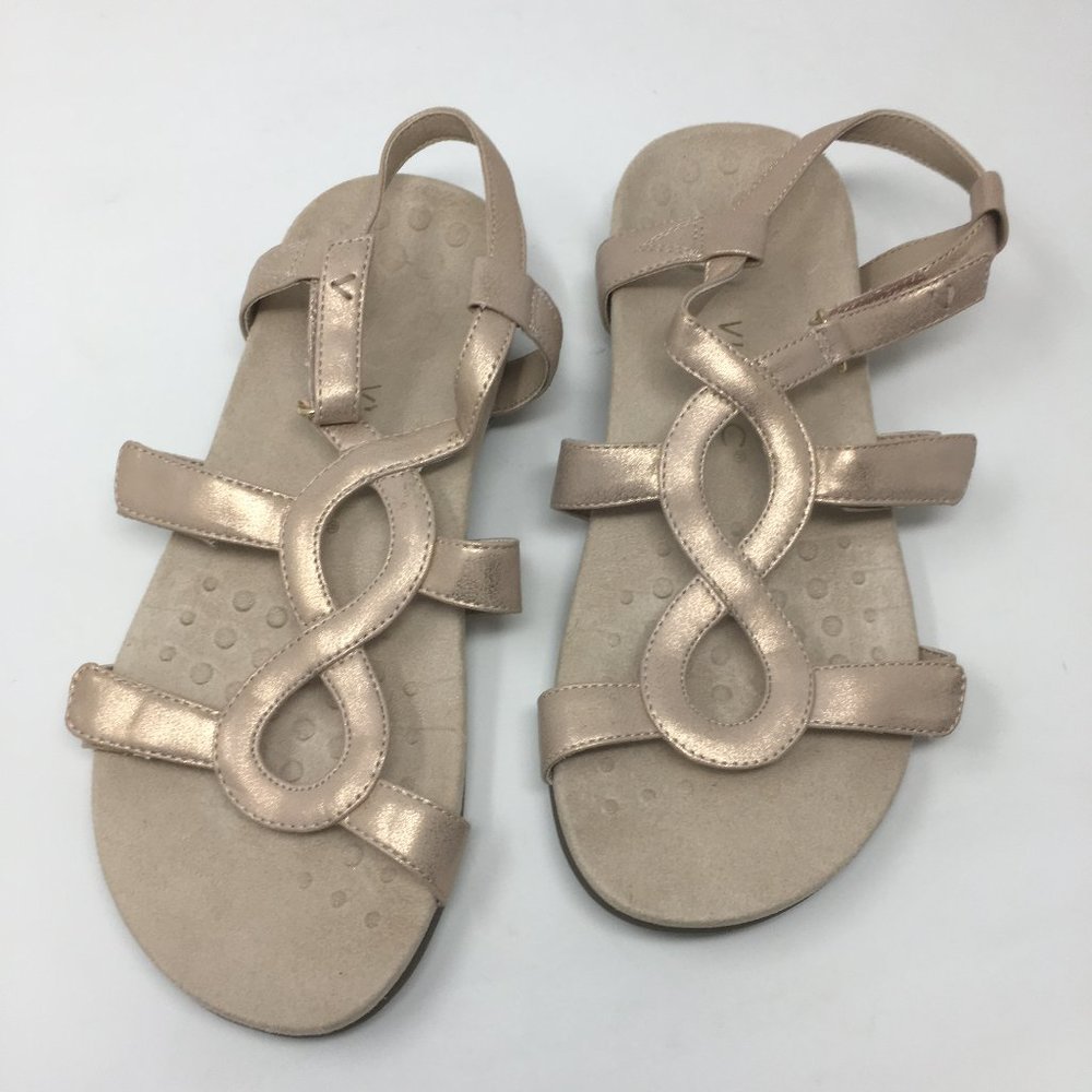 Vionic Orthopedic Sandals Gold Women's Size 8